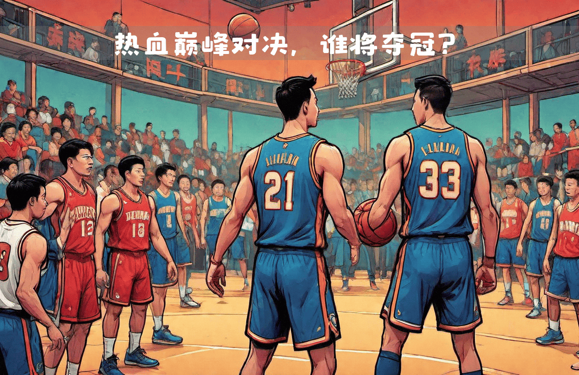 篮球比赛对决至高潮,双方球队团队合作取胜 篮球比赛对决至高潮,双方球队团队合作取胜